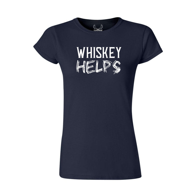 Whiskey Helps - Women's T-Shirt